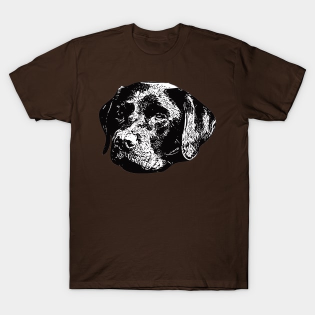 Chocolate Lab Labrador Retriever T-Shirt by DoggyStyles